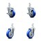 Service Caster 4 Inch Blue Polyurethane Wheel Swivel 3/4 Inch Square Stem Caster Brakes, 2PK SCC-SQ20S414-PPUB-BLUE-TLB-34-2-S-2 - alternate 1